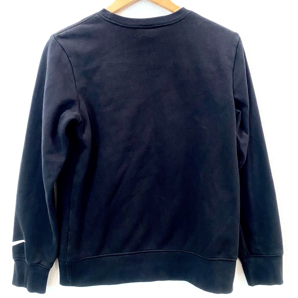 Nike Sweatshirt Boy’s Size Large Crewneck Black Neon Yellow Graphic School - Picture 4 of 7
